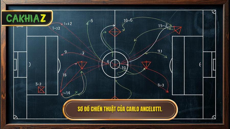 Phân tích chi tiết các sơ đồ tiêu biểu trong Chiến thuật Carlo Ancelotti
