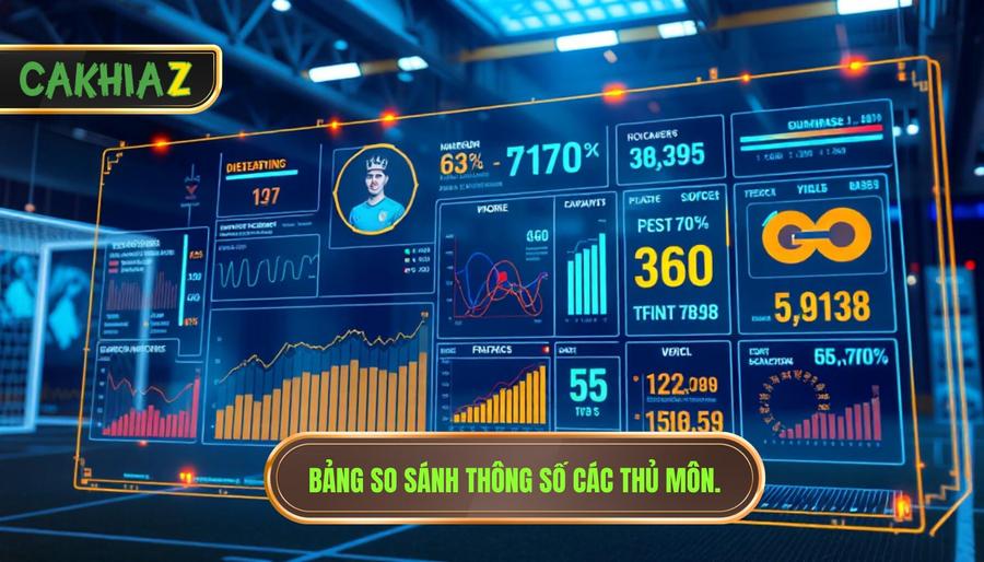Bảng so sánh thông số các thủ môn